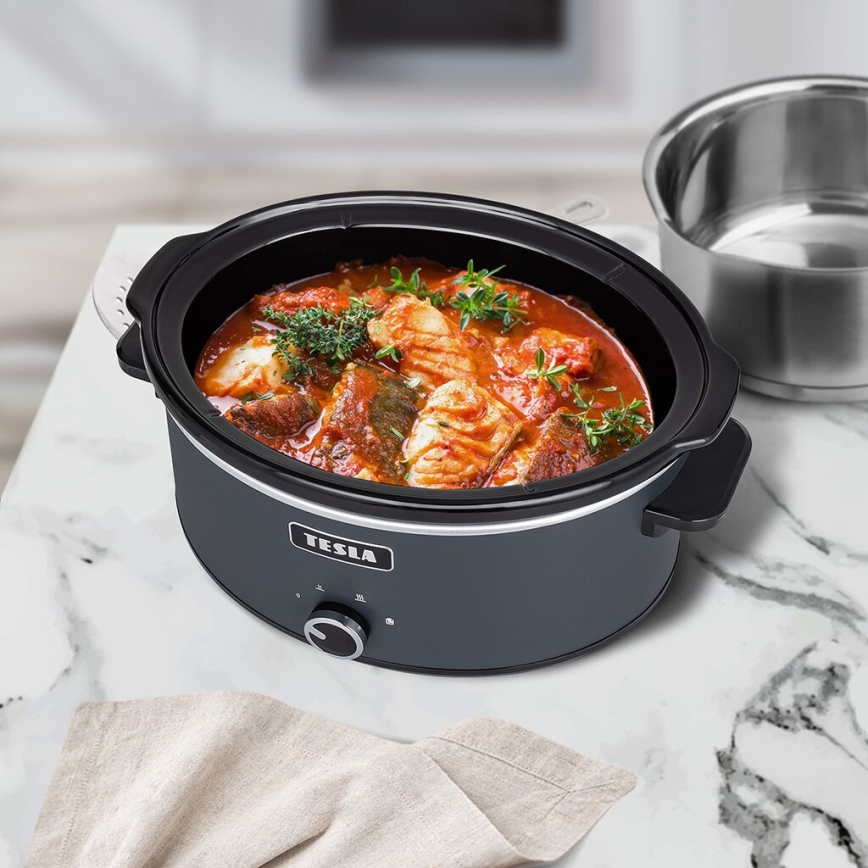 TESLA Electronics SlowCook - Panela de cozedura lenta 6,5 l 270W/230V