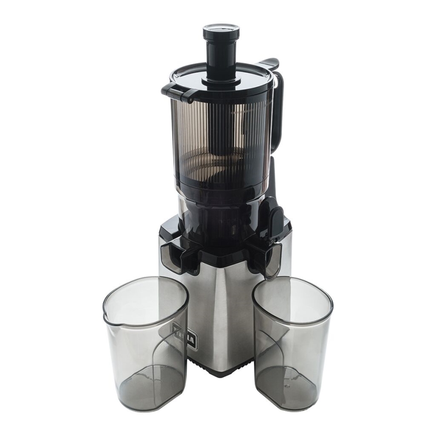 TESLA Electronics SlowJuicer Deluxe - Espremedor de baixa velocidade 250W/230V aço inoxidável/preto