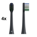 TESLA Smart - CONJUNTO de 4 cabeças de reposição para escova de dentes sônica TS400 preta