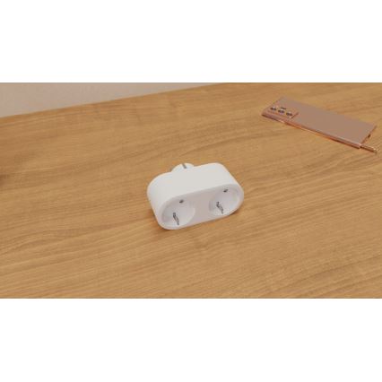 TESLA Smart - Tomada dupla inteligente 3690W/230V/16A Wi-Fi Tuya