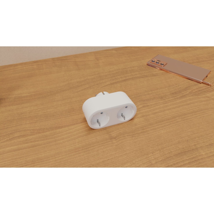 TESLA Smart - Tomada dupla inteligente 3690W/230V/16A Wi-Fi Tuya