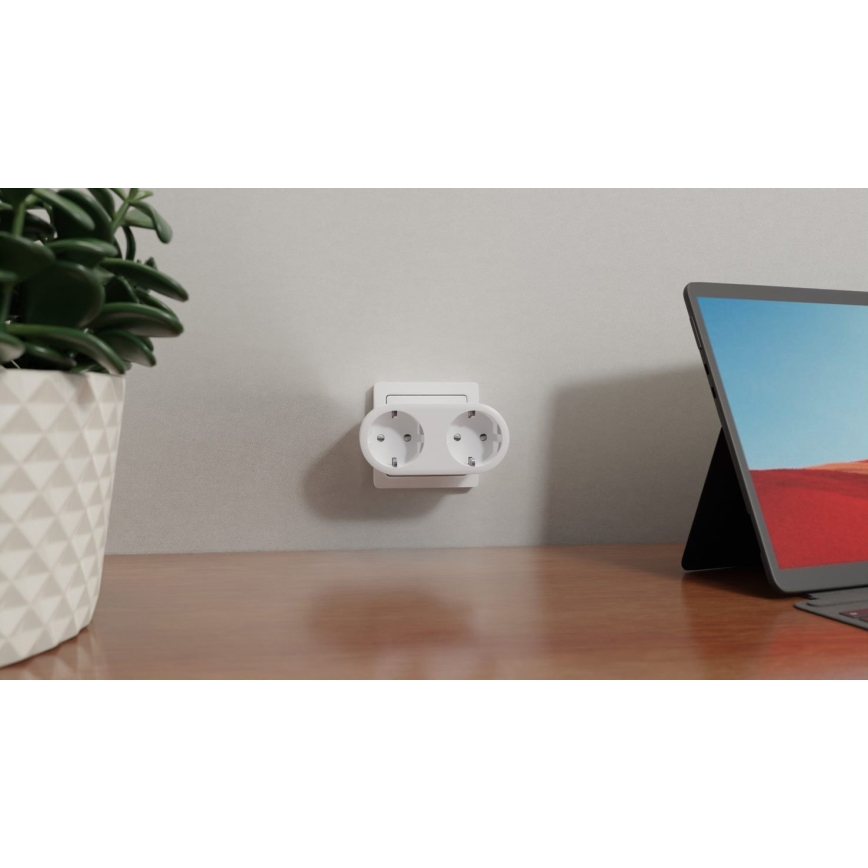TESLA Smart - Tomada dupla inteligente 3690W/230V/16A Wi-Fi Tuya