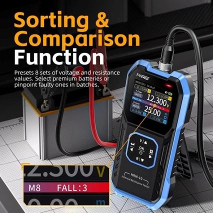 Testador de baterias 100 V 1000 mAh