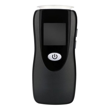 Testador profissional sem contacto de álcool Fuel Cell — intervalo 0,0 - 5,0‰ BAC, sensibilidade 0,08‰, alimentado por 3x pilhas AA