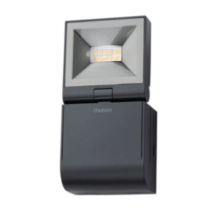 theben - Refletor de parede LED/10W/230V preto IP55