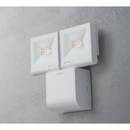 theben - Refletor de parede LED 2xLED/10W/230V branco IP55