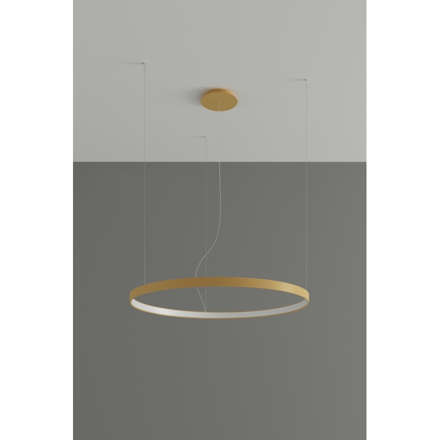 Thoro TH.174 - Candeeiro suspenso LED RIO LED/50W/230V CRI 90 3000K diâmetro 78 cm dourado