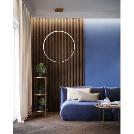 Thoro TH.175 - Candeeiro suspenso LED RIO LED/50W/230V CRI 90 3000K diâmetro 78 cm dourado