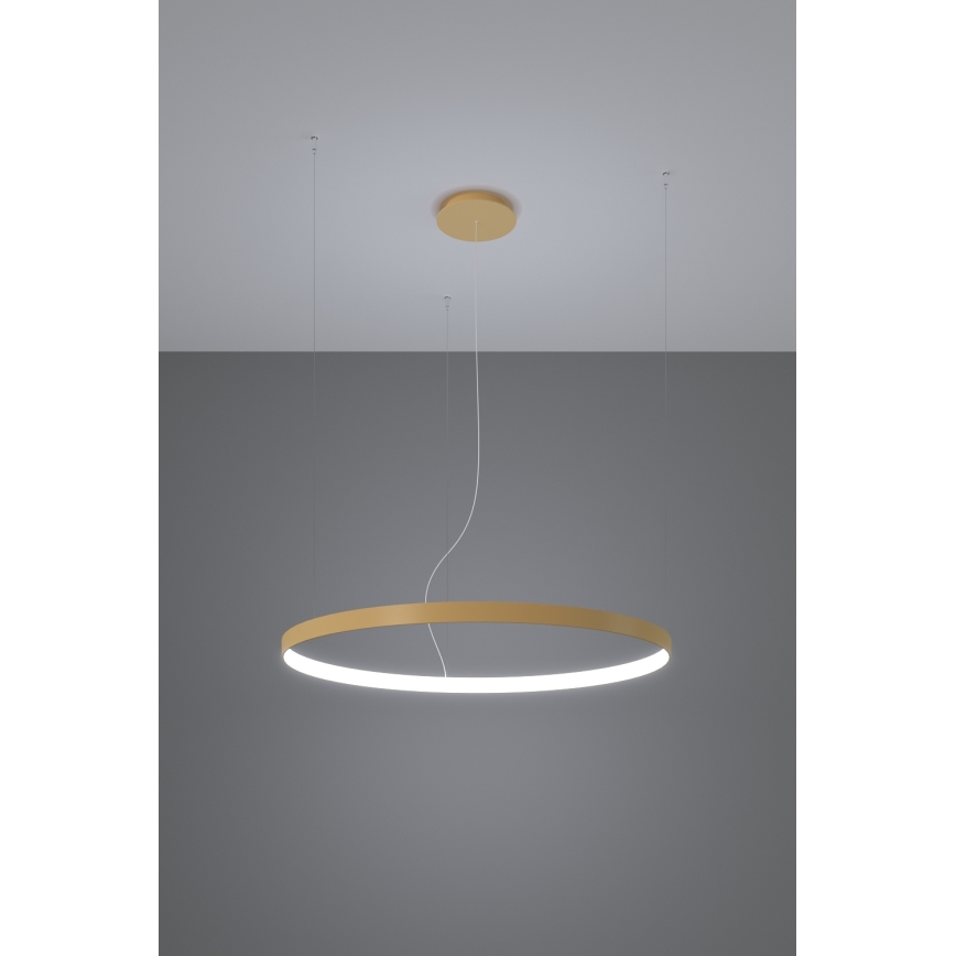 Thoro TH.181 - Candeeiro suspenso LED  RIO LED /50W/230V CRI 95 4000K diâmetro 78 cm dourado