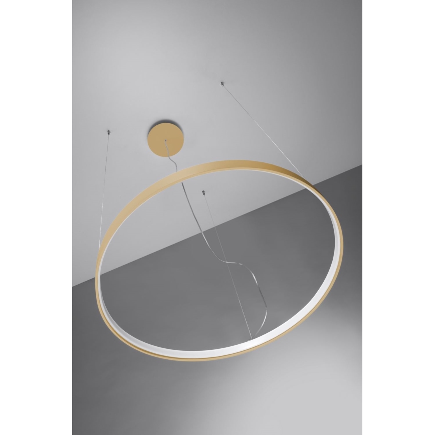 Thoro TH.181 - Candeeiro suspenso LED  RIO LED /50W/230V CRI 95 4000K diâmetro 78 cm dourado