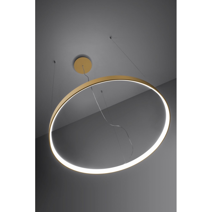 Thoro TH.181 - Candeeiro suspenso LED  RIO LED /50W/230V CRI 95 4000K diâmetro 78 cm dourado