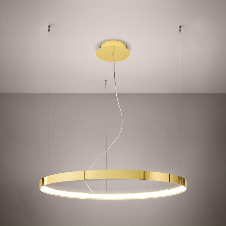 Thoro TH.246 - Candeeiro suspenso LED RIO LED/50W/230V CRI 90 3000K diâmetro 78 cm dourado