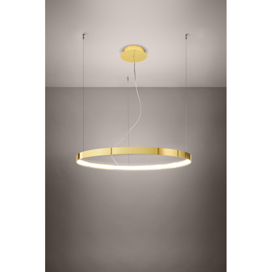 Thoro TH.246 - Candeeiro suspenso LED RIO LED/50W/230V CRI 90 3000K diâmetro 78 cm dourado