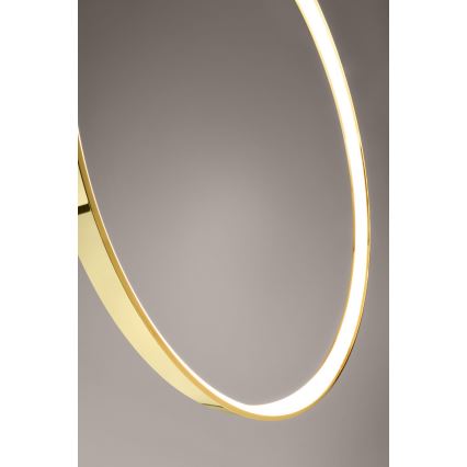 Thoro TH.248 - Candeeiro suspenso LED RIO LED/50W/230V CRI 90 3000K diâmetro 78 cm dourado