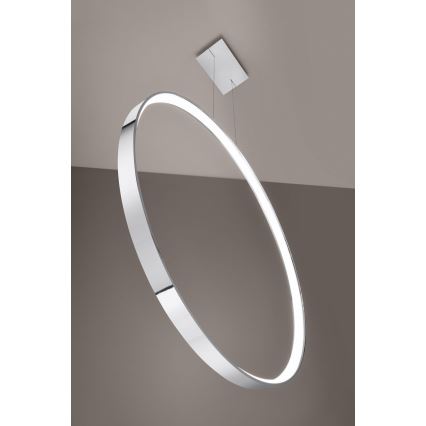 Thoro TH.249 - Candeeiro suspenso LED RIO LED/50W/230V CRI 90 4000K diâmetro 78 cm cromado brilhante