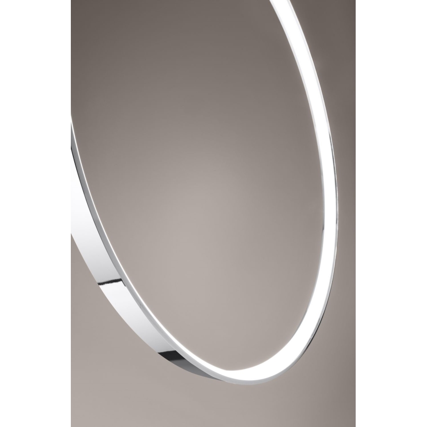 Thoro TH.249 - Candeeiro suspenso LED RIO LED/50W/230V CRI 90 4000K diâmetro 78 cm cromado brilhante