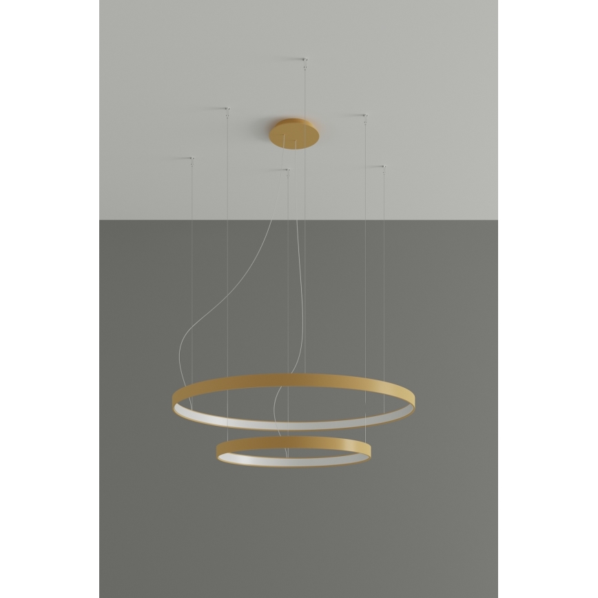 Thoro TH.268 - Lustre LED suspenso em cabo RIO LED/80W/230V CRI 95 4000K dourado