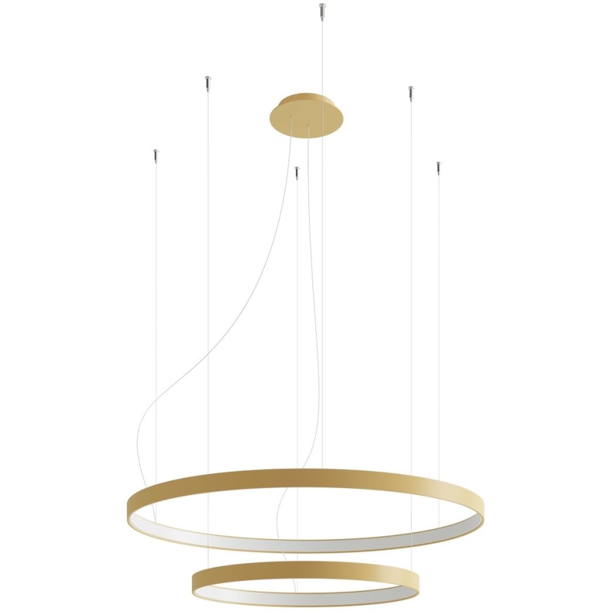 Thoro TH.268 - Lustre LED suspenso em cabo RIO LED/80W/230V CRI 95 4000K dourado