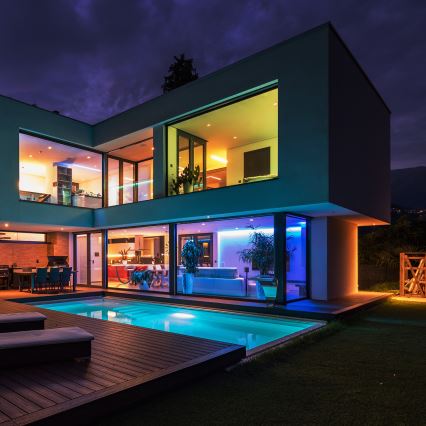 Tira de casa de banho LED RGBW com regulação LED/7,5W/12V IP65 3m Wi-Fi Tuya