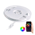 Tira de exterior RGB LED com regulação Wi-Fi LED/8W IP65 2 m Tuya