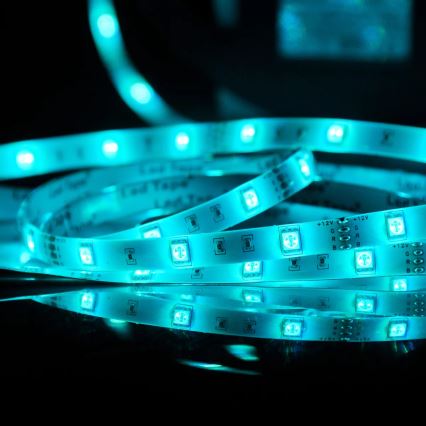 Tira exterior LED RGB com regulação 5m LED/14W/12V IP65 + CR