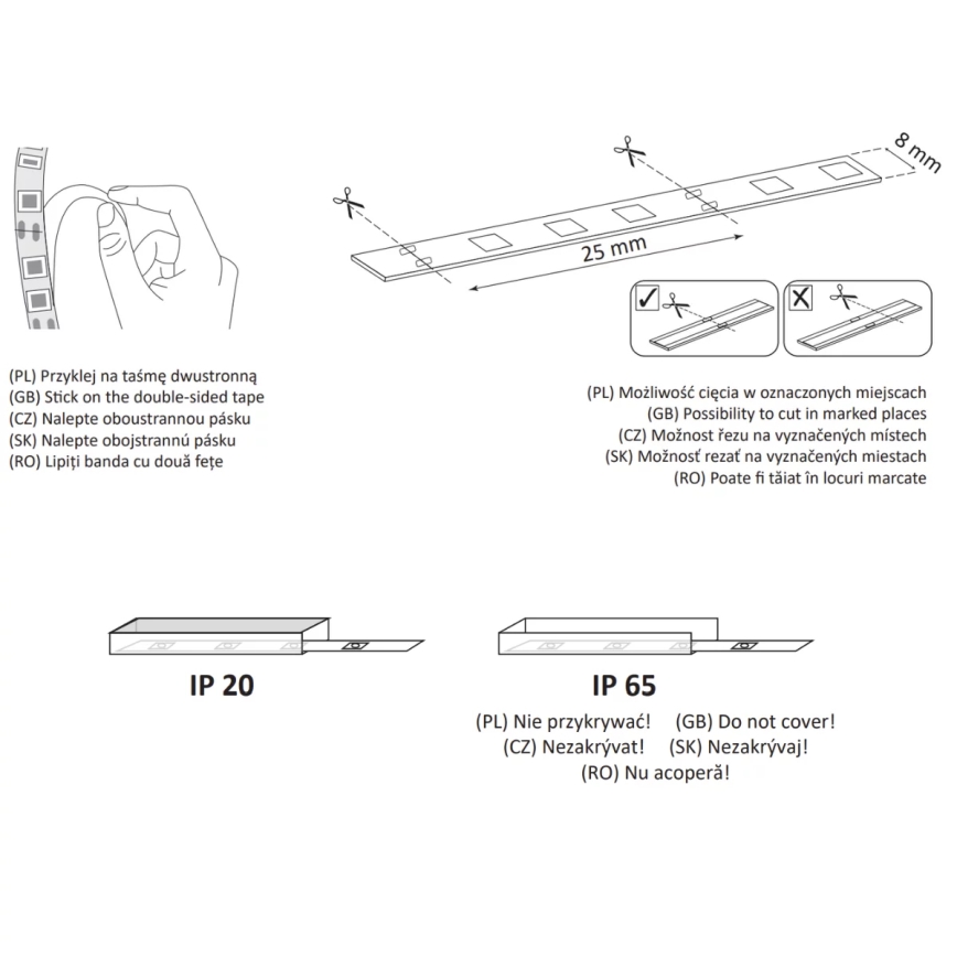 Tira LED LED/18W/12V 2m 4000K