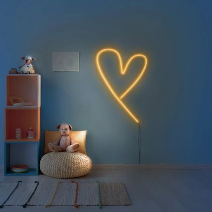 Tira LED NEON 2 m LED/17W/12V IP65 laranja