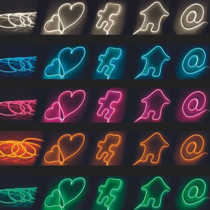 Tira LED NEON 5 m LED/27W/12V IP65 laranja