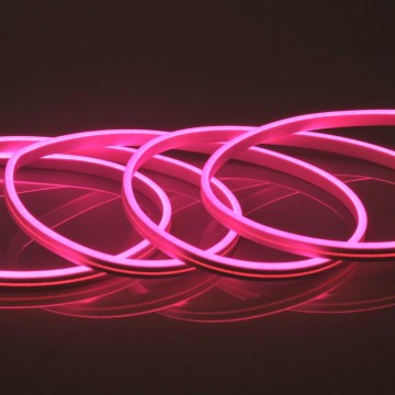 Tira LED NEON 5 m LED/27W/12V IP65 rosa