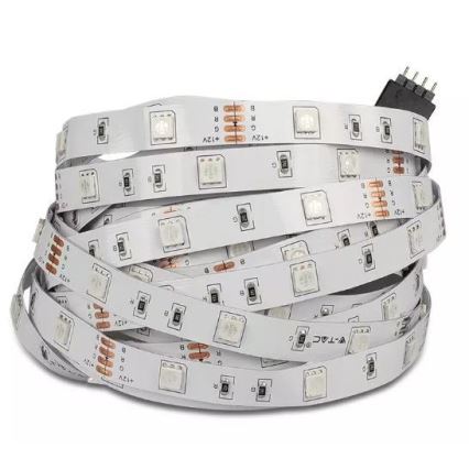 Tira LED RGB com regulação 2x5m LED/4,8W/230V + controlo remoto