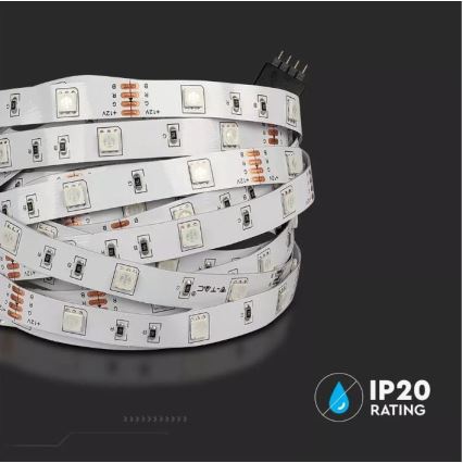 Tira LED RGB com regulação 2x5m LED/4,8W/230V + controlo remoto