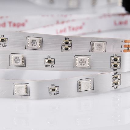 Tira LED RGB com regulação 5m LED/18W/12V IP20 + CR
