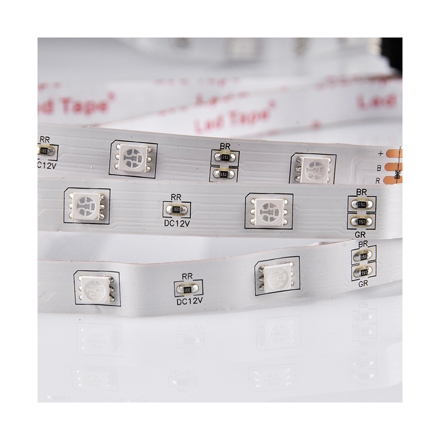 Tira LED RGB com regulação 5m LED/18W/12V IP20 + CR