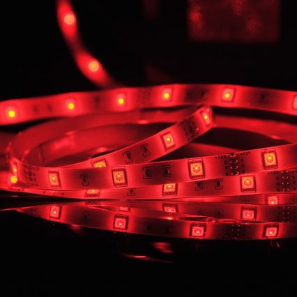 Tira LED RGB com regulação 5m LED/18W/12V IP20 + CR