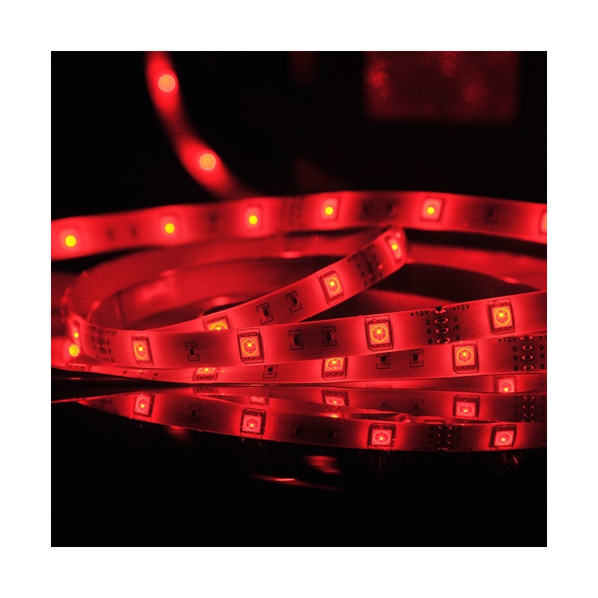Tira LED RGB com regulação 5m LED/18W/12V IP20 + CR