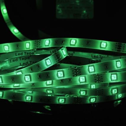 Tira LED RGB com regulação 5m LED/18W/12V IP20 + CR