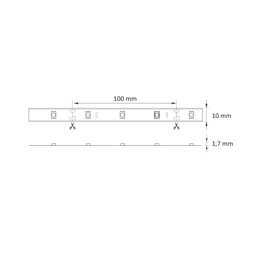 Tira LED RGB com regulação 5m LED/18W/12V IP20 + CR