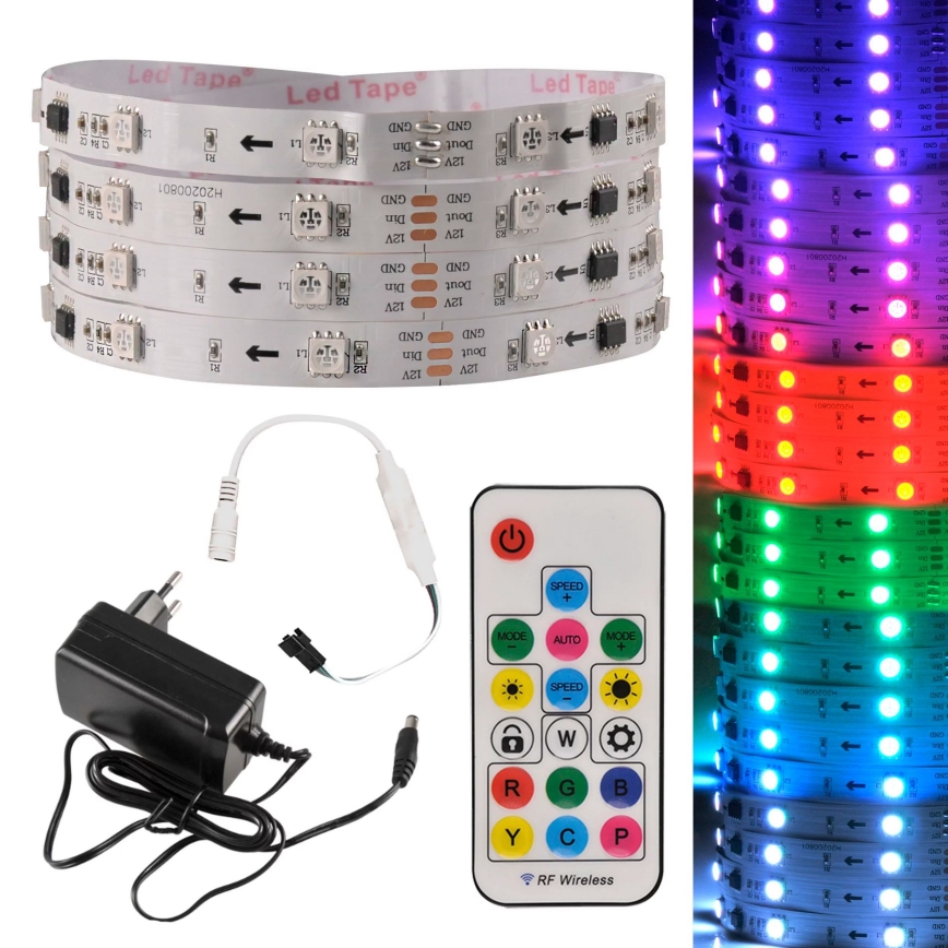 Tira LED RGB com regulação MAGIC 2 m LED/12W/230V + CR