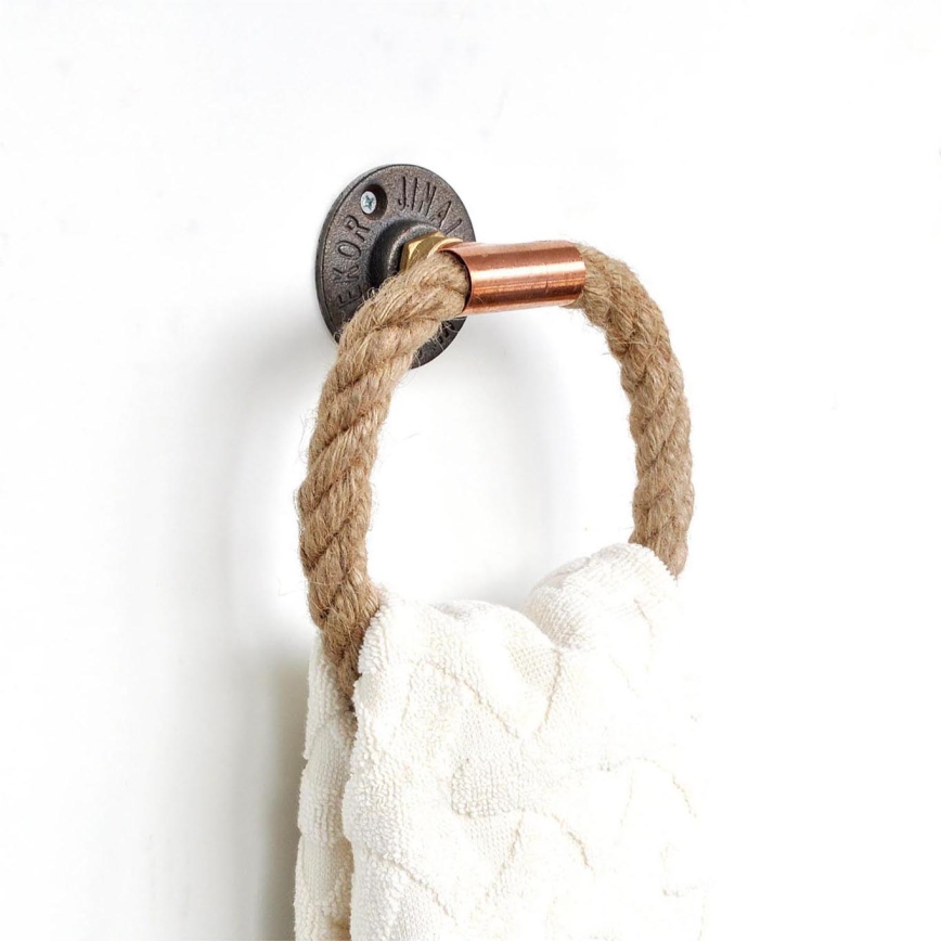 Toalheiro 16x16 cm bege/dourado