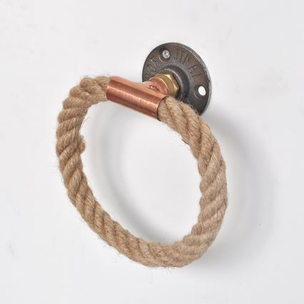 Toalheiro 16x16 cm bege/dourado