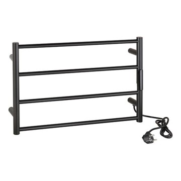 Toalheiro 56x37 cm inox/preto