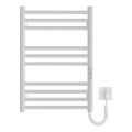 Toalheiro aquecido em escada HF GREENWICH 100W/230V 57x43 cm branco redondo