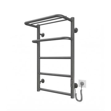Toalheiro aquecido em escada HOTEL 75W/230V 66x42 cm inox/antracite, ligação à direita
