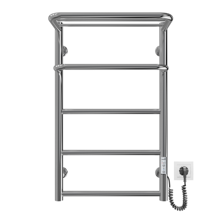 Toalheiro aquecido em escada HOTEL 75W/230V 66x42 cm, inox/cromado, lado direito