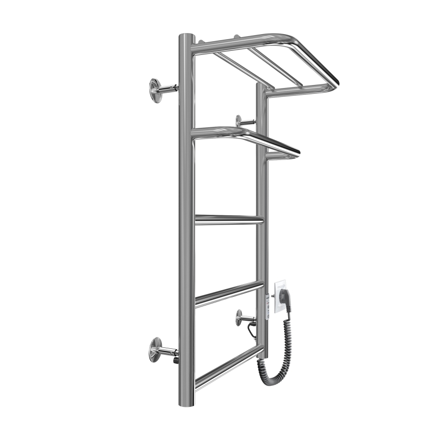 Toalheiro aquecido em escada HOTEL 75W/230V 66x42 cm, inox/cromado, lado direito