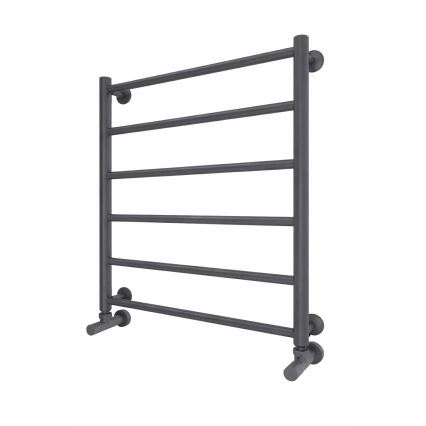 Toalheiro aquecido em escada INOX FLAT 122W/230V 57x43 cm aço inoxidável/antracite