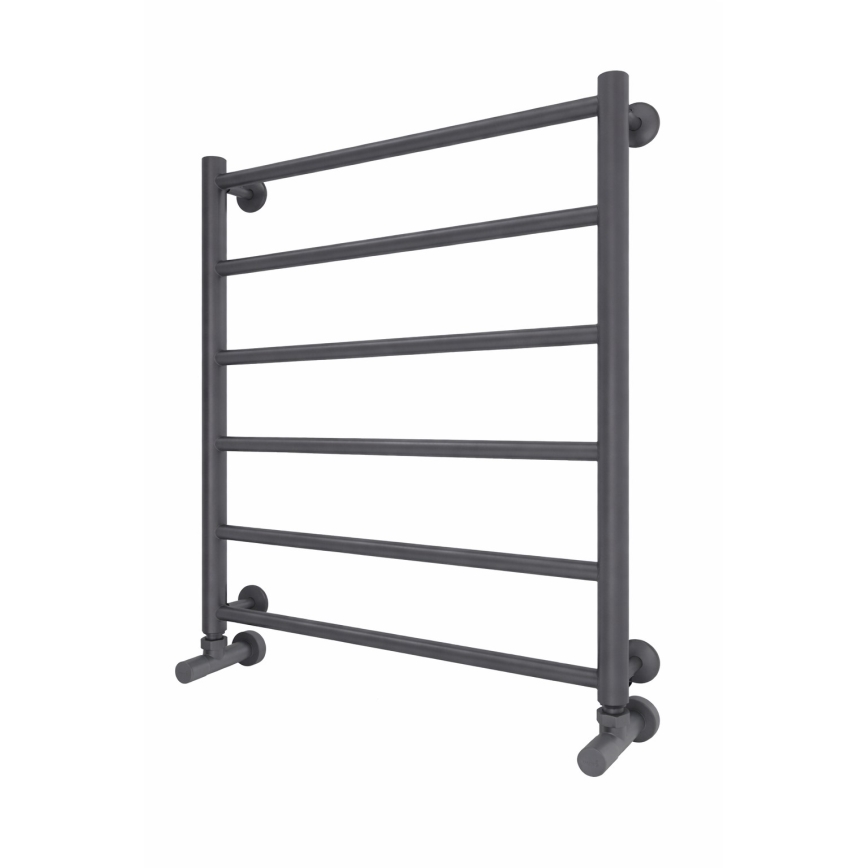 Toalheiro aquecido em escada INOX FLAT 122W/230V 57x43 cm aço inoxidável/antracite