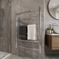 Toalheiro aquecido em escada para casa de banho INOX CLASSIC 120W/230V 57x43 cm aço inoxidável/cromado polido