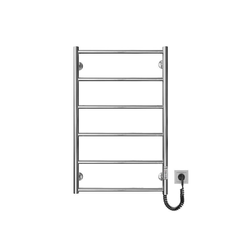 Toalheiro aquecido CLASSIC 110W/230V 81x52 cm inox/cromado brilhante, lado direito