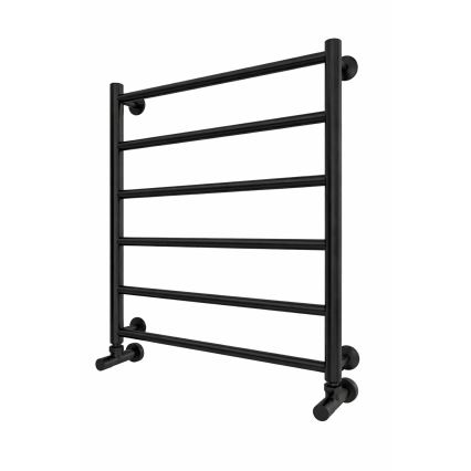 Toalheiro aquecido para casa de banho INOX FLAT 122W/230V 57x43 cm inox/preto